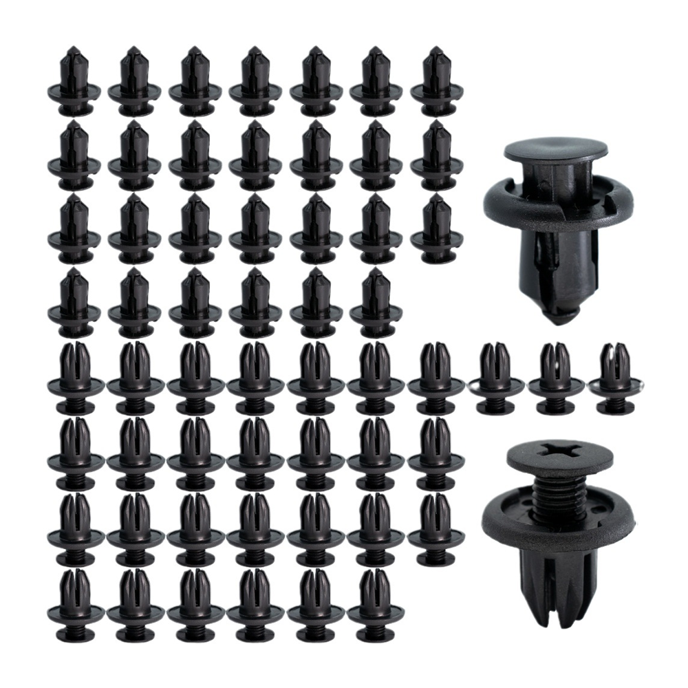200PCS Car Push Retainer Clips & Auto Fasteners Auto Car Body Plastic Push Pin Rivet Fasteners Trim Panel