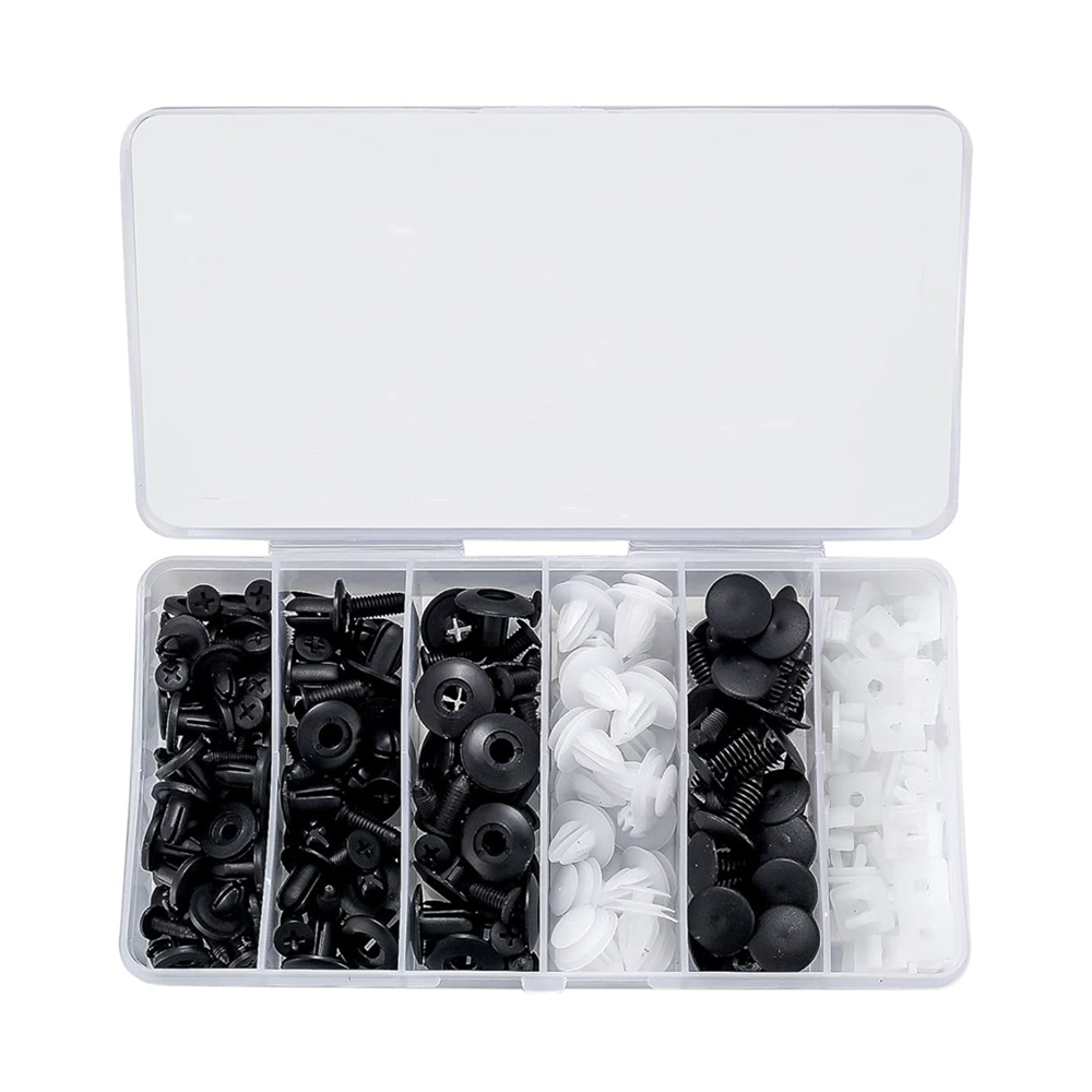 200PCS Car Push Retainer Clips & Auto Fasteners Auto Car Body Plastic Push Pin Rivet Fasteners Trim Panel