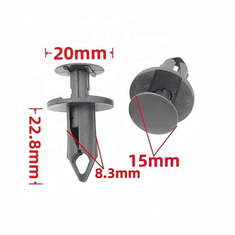 N807389S 21030249 8mm Push-Type Retainer Auto Parts Clips Auto Car Clips Plastic Automotive Fasteners