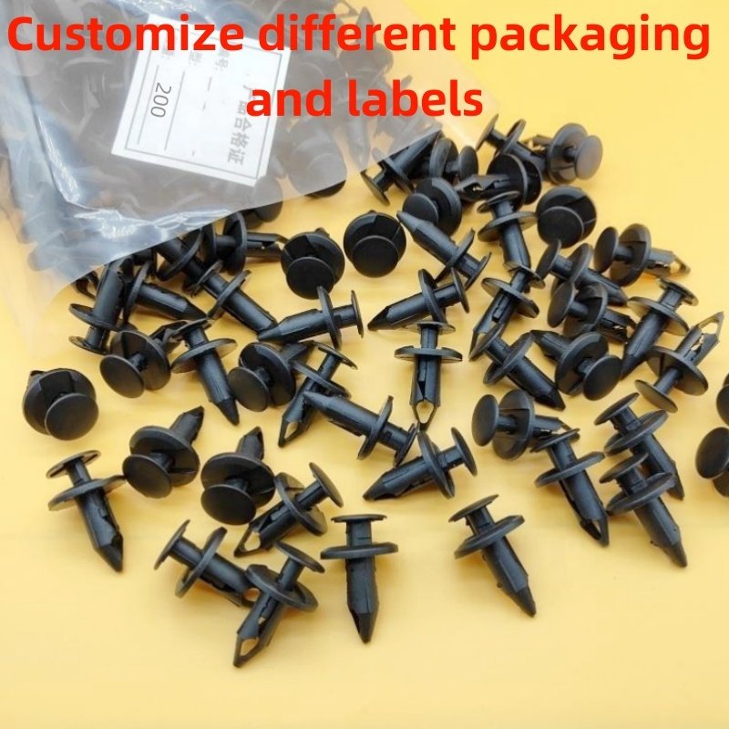 N807389S 21030249 8mm Push-Type Retainer Auto Parts Clips Auto Car Clips Plastic Automotive Fasteners