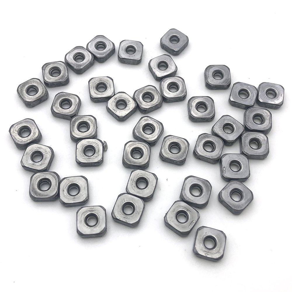 China Suppliers Custom Plated Square Threaded Welding Nut Carbon Steel Fixing Auto Spot Weld Nuts for Automotive Vehicle Frames