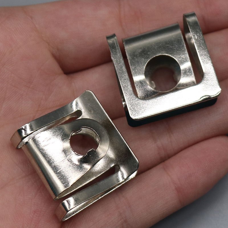 YILUSHUN OEM Car Fastener Fixed Screw U Type Gasket Clip for Auto Accessories PE Plastic Bags J146 Metal 100pcs/bag High-quality