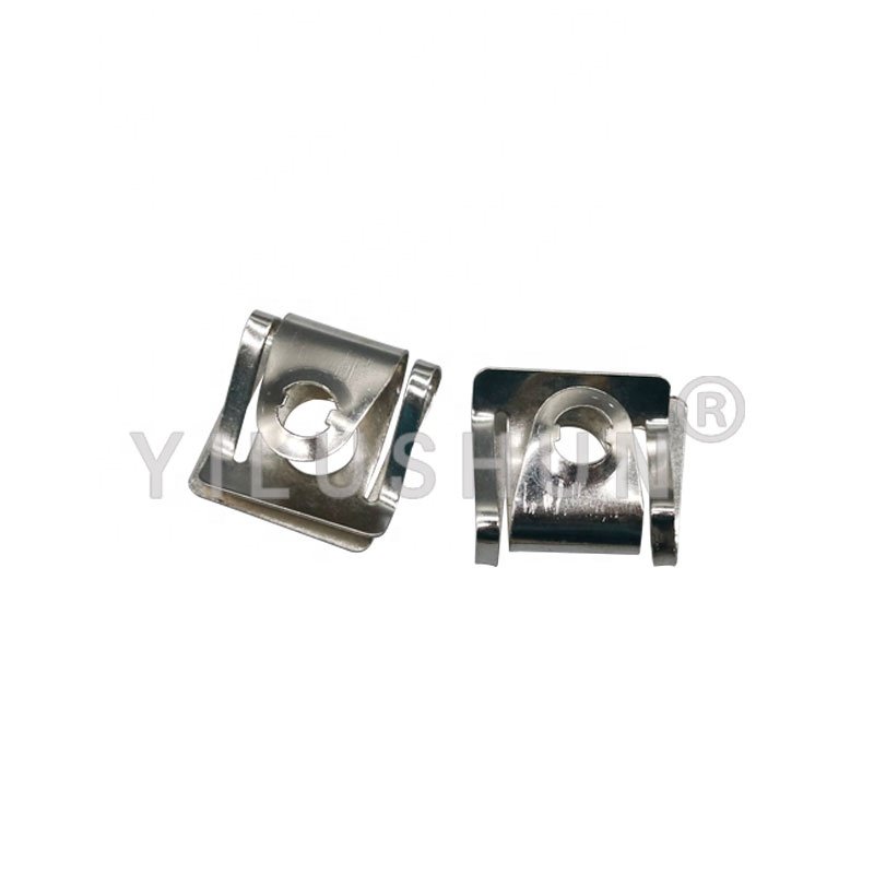 YILUSHUN OEM Car Fastener Fixed Screw U Type Gasket Clip for Auto Accessories PE Plastic Bags J146 Metal 100pcs/bag High-quality