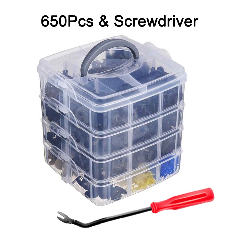 Auto Fastener Clips Mixed Car Body Push Pin Rivet Bumper Door Trim Panel Retainer Fastener Kit Plastic Rivets Clips for Car