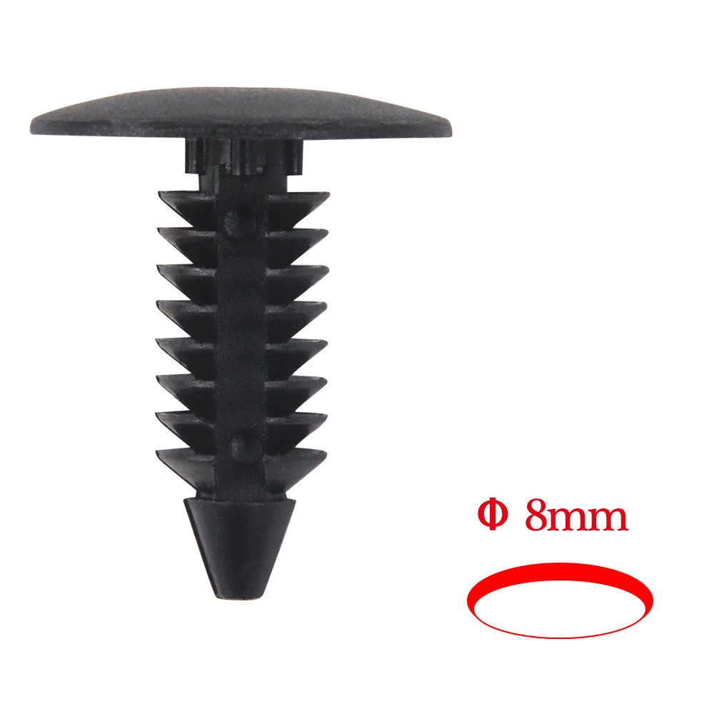 100PCS Fastener Auto Car Panel Clips Rivet Plastic Fender Retainer Clips, Push Pins Bumper Clip for Jeep Liberty Dodge Chrysler