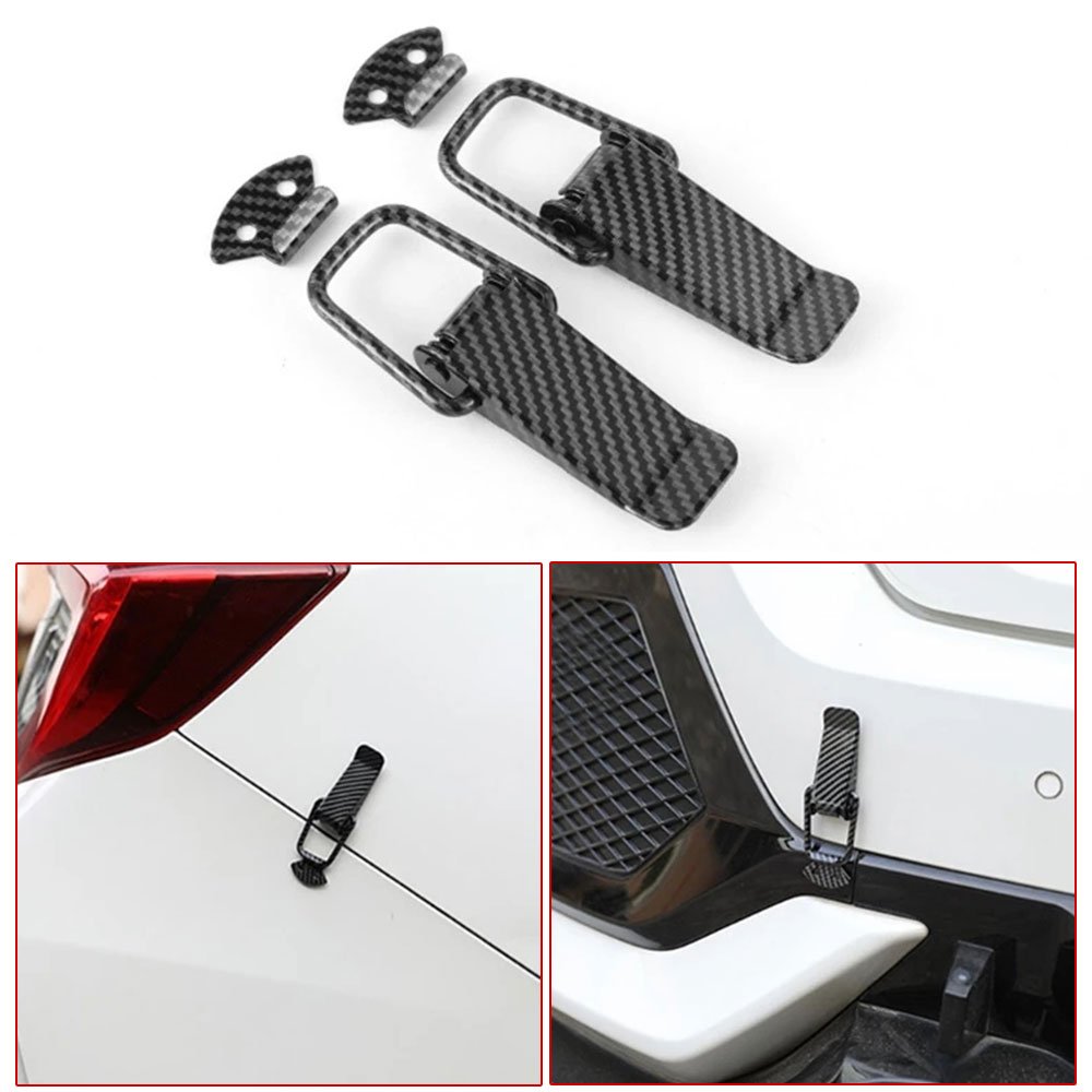 2pcs Car Fastener Clip Universal Security Hook Lock Clip Decor Kit Auto Bumper Quick Release Hook Lock Clips Car Accessories