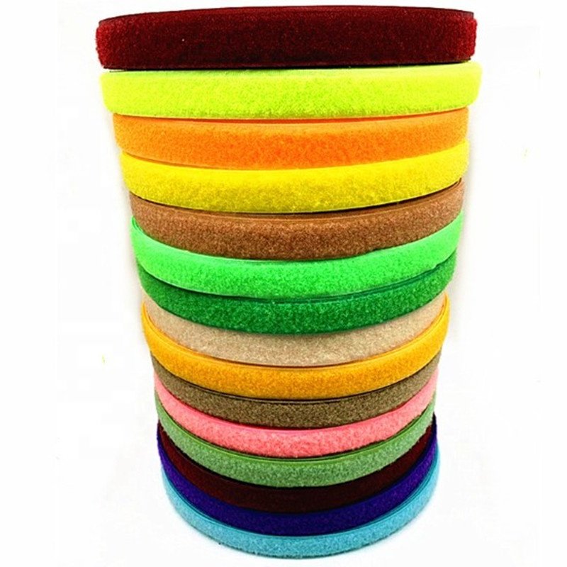 Colorful Custom Size Nylon Hook and Loop Strap Bandage Auto Adjustable Fastener Tape Roll