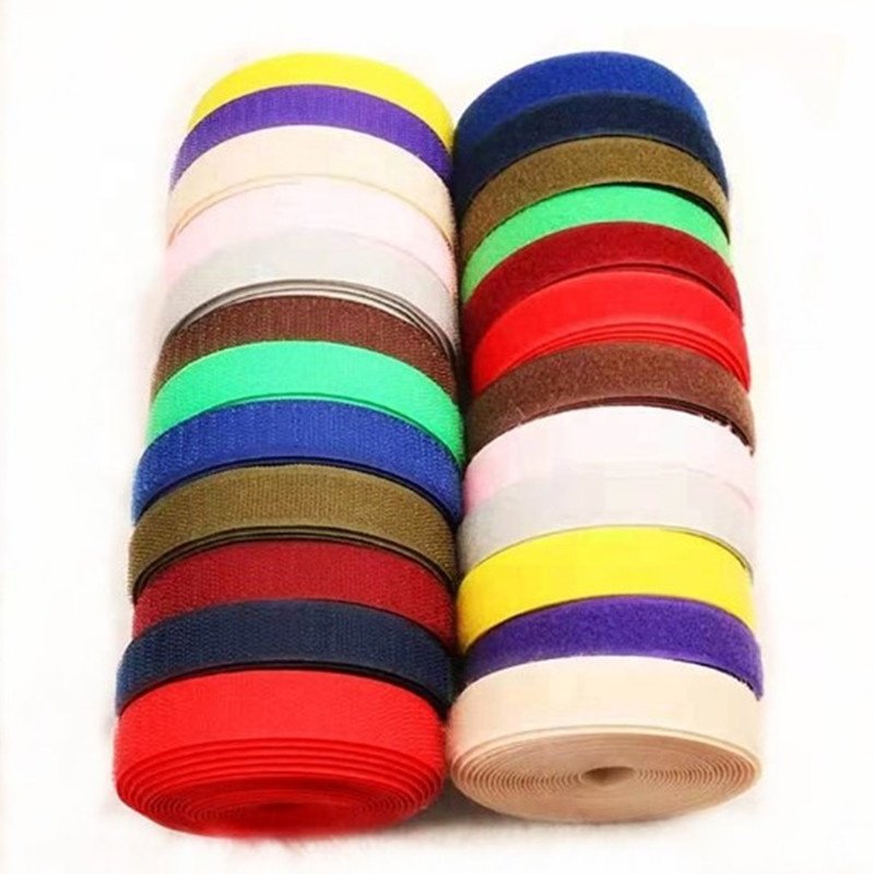 Colorful Custom Size Nylon Hook and Loop Strap Bandage Auto Adjustable Fastener Tape Roll