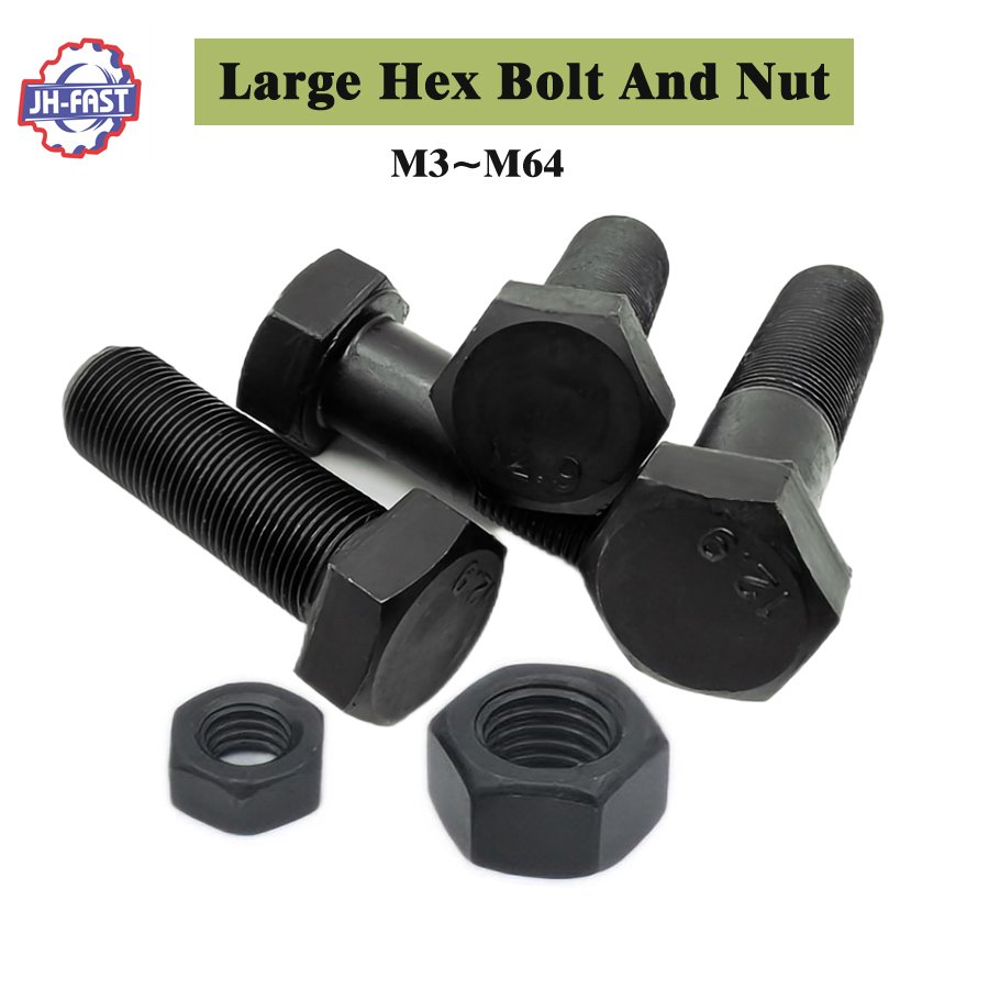 Customized Brass Stainless Carbon Steel Fasteners Bolt and Nut M3 M4 M5 M6 M8 M10 M12 M20 to M64 Manufacturers Nut and Bolt