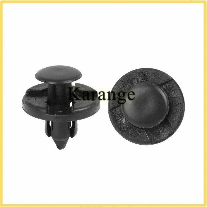 10pcs Push Type Retainer Bumper Clips, 8mm Fender Liner Clips for Nissan, Infiniti - Trim Rivet Body Fasteners OEM 01553-09321