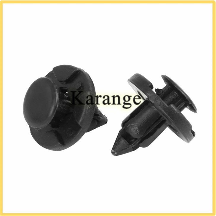 10pcs Push Type Retainer Bumper Clips, 8mm Fender Liner Clips for Nissan, Infiniti - Trim Rivet Body Fasteners OEM 01553-09321