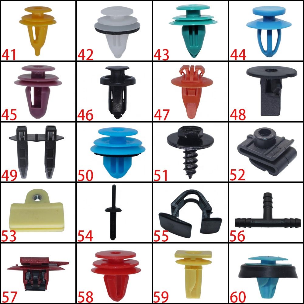 Nylon Clips Car Rivet Kit Fastener Bumper Push Trim Clips Assortments Automotive Plastic Fasteners Auto Clips