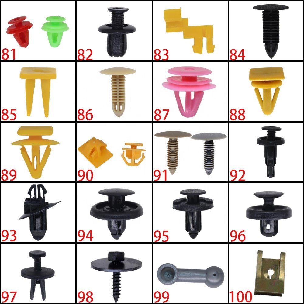 Nylon Clips Car Rivet Kit Fastener Bumper Push Trim Clips Assortments Automotive Plastic Fasteners Auto Clips