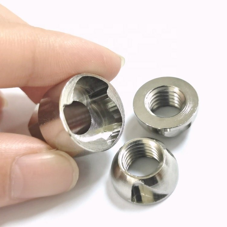 M6 M10 stainless steel security anti theft nuts wheeling proof tamper nuts