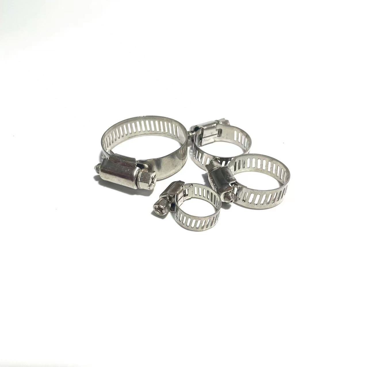 High Quality Stainless Steel 304 American Type Heavy Duty Worm Gear Clamps for Hose Pipe