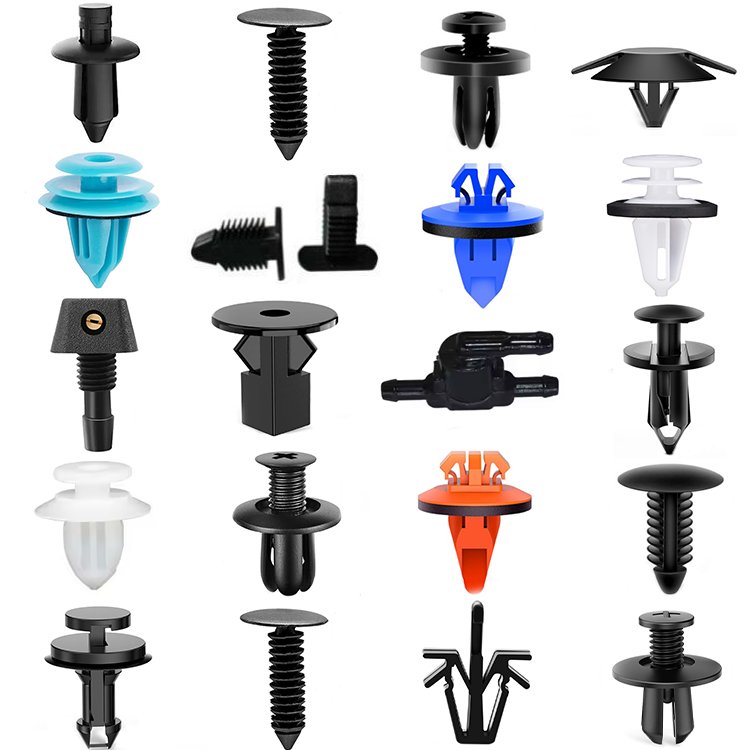 High Quality Nylon Bumper Fender Rivets Auto Fastener Clip Plastic Push-Type Retainer Clips Fastener Automotive Clip