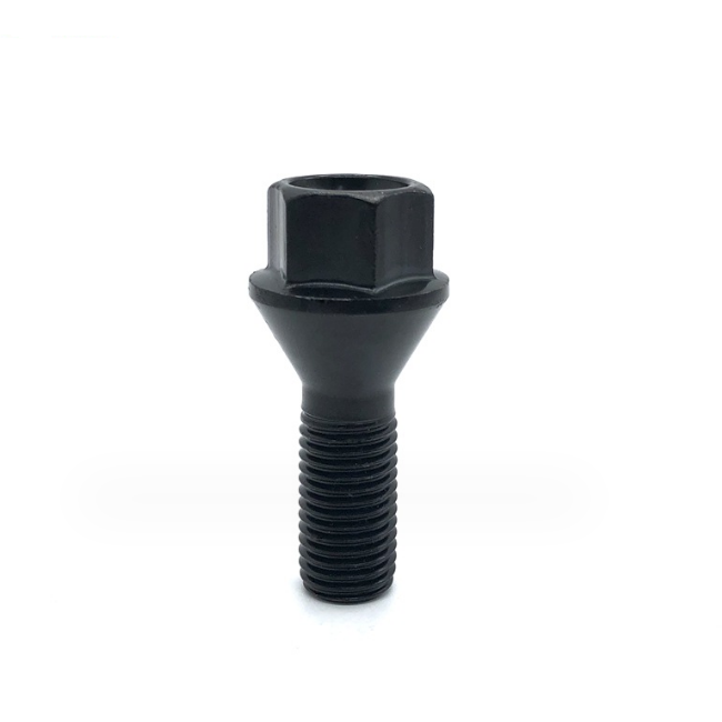 Grade 12.9 Wheel Bolt Black Oxide Grade 12.9 Steel Wheel Hub Bolt Car Bolts Screws For Trailer M12x55