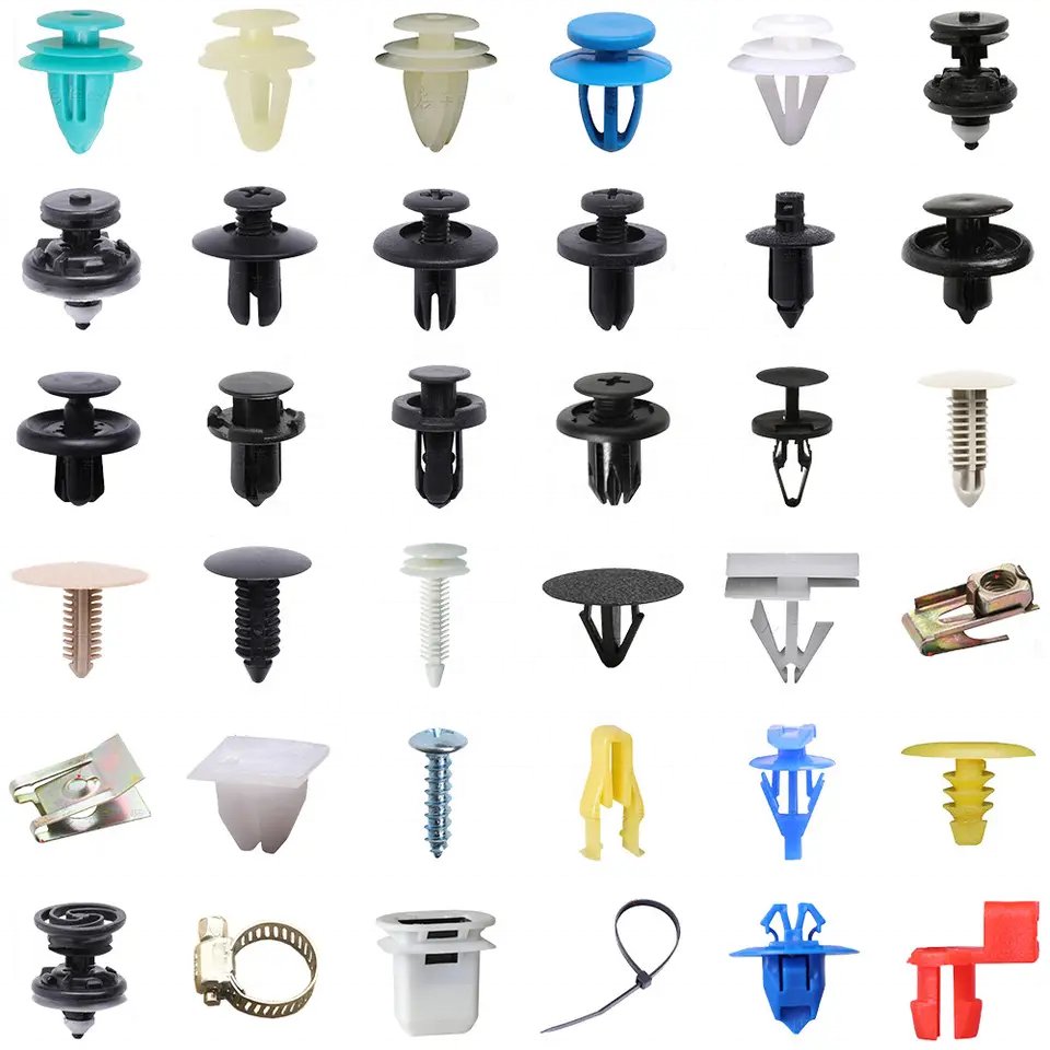 100pcs Automotive Interior Nylon Fastener Auto Clips And Plastic PE Plastic Bags OEM Door Panel Retainers High-quality ISO9001