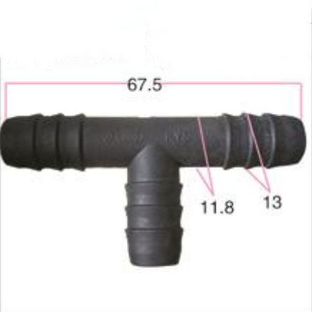 YT2451 Car Wiper Kettle Spray Pipe Joint 3-way Straight Through Y-pass Glass Washer T-type Wiper Connection Pipe