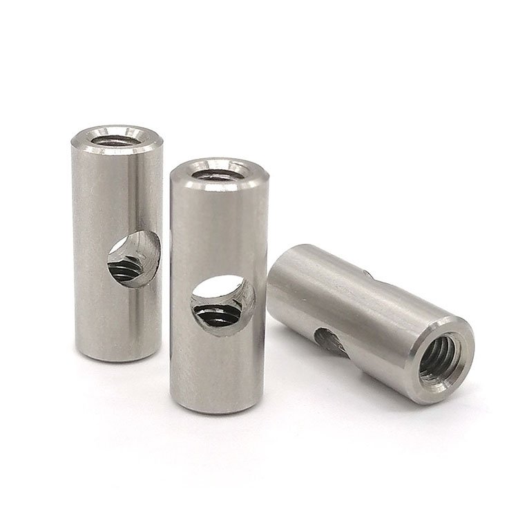Automobile Fastener M8 High Precision Cnc Machined Stainless Steel 304 Barrel Hammer Automobile Fastener Nuts