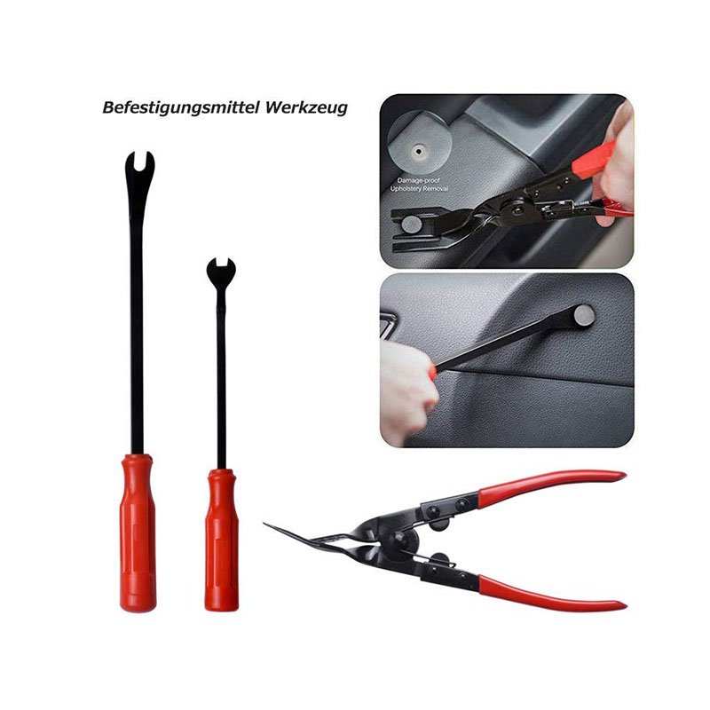 Car Trim Removal Tools Kit Auto Panel Dash Audio Radio Removal Installer Repair Pry Tools Kit Fastener Removal With Storage Bag