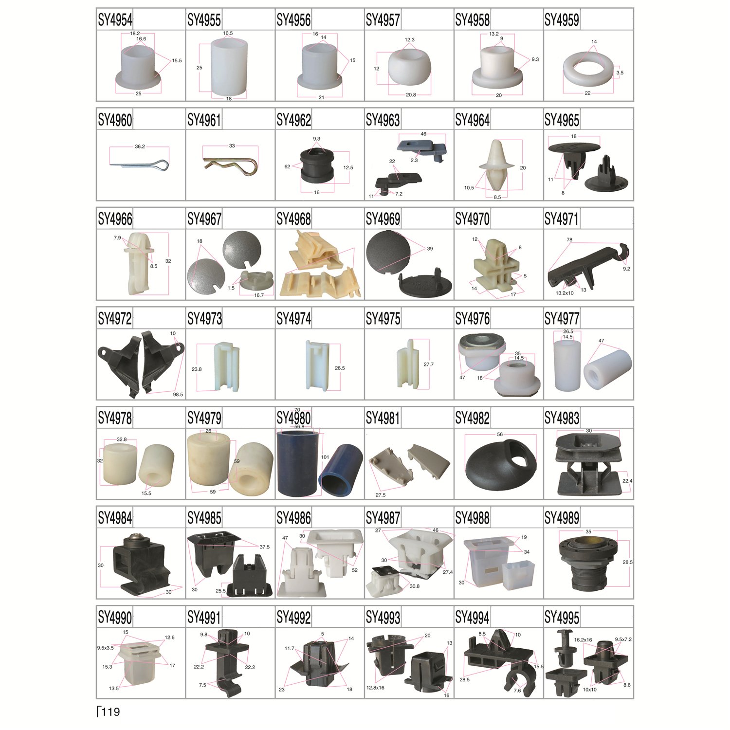 car body clips Automotive Plastic Rivet Car Fender Bumper Interior Trim Push Pin Clips Kit