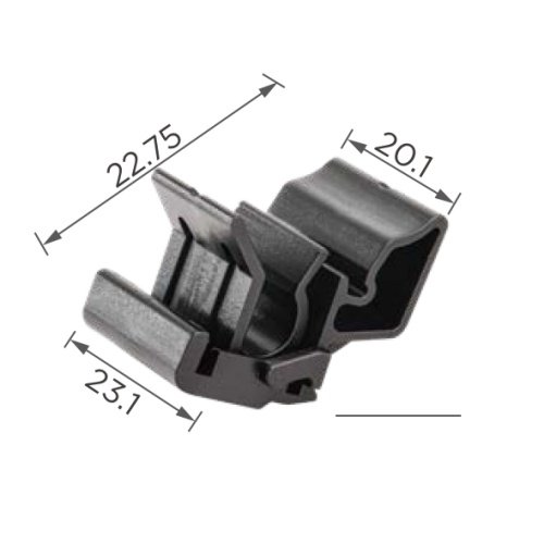 0ZB175 Auto Plastic Door Seal Trim Retainer Rivet Black Hood Sealing Clip Car Door Trim Car Retained Clip
