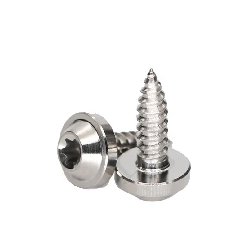 High strength Fastener M5 Disc head screw Gr5 Titanium alloy screws self-tapping screws bolts