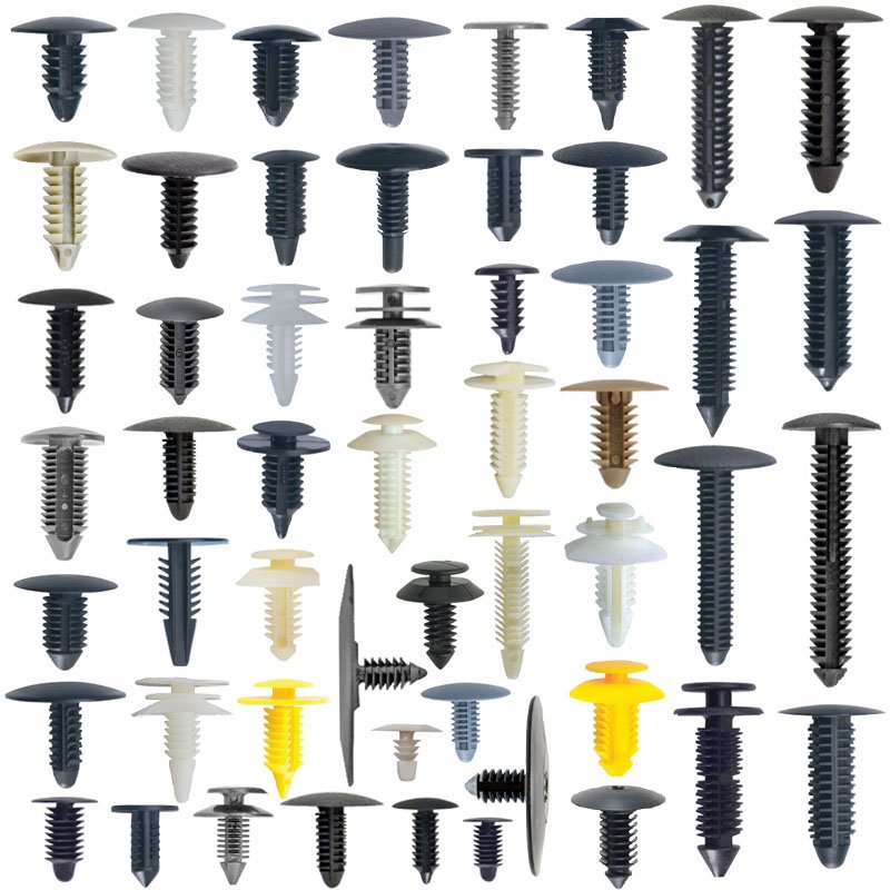 Auto Trim Retainer Car Clips PE Plastic Bags Hot Selling Xmas Tree Clip Plastic 100pcs/bag Universal High-quality Black