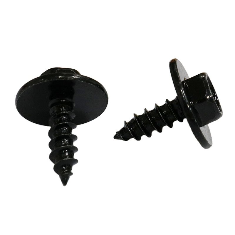 Grade 8.8 10.9 Customized Universal Self-Tapping Screw Bolt for Car M6 Black Steel Fasteners Self-tapping Screw