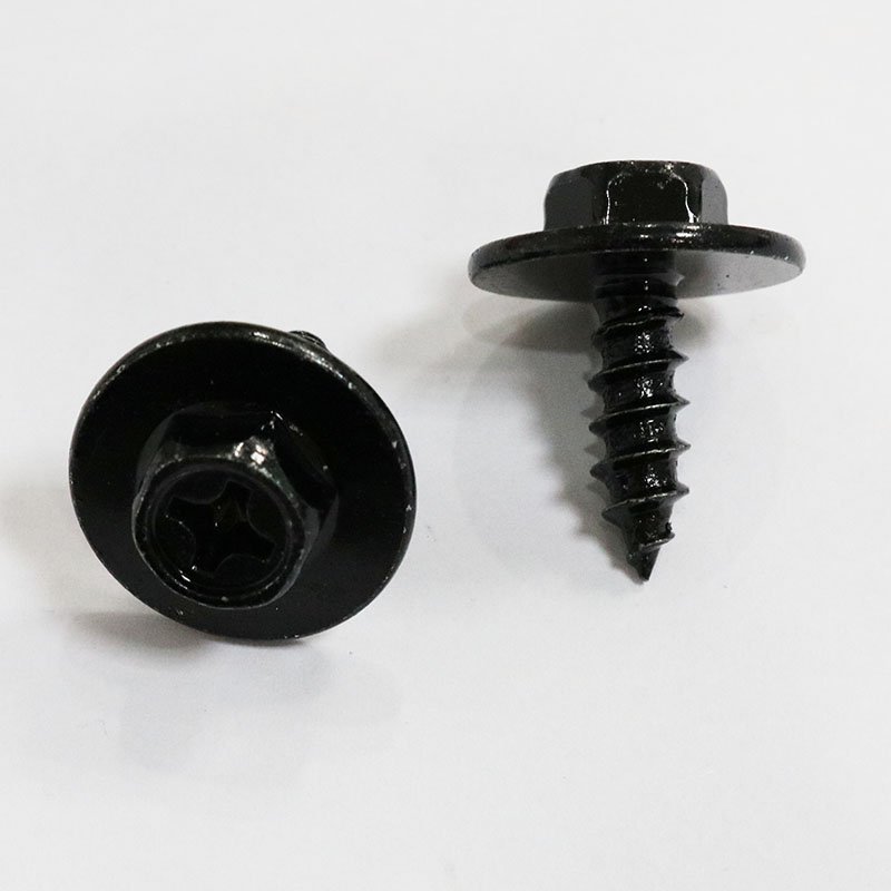 Grade 8.8 10.9 Customized Universal Self-Tapping Screw Bolt for Car M6 Black Steel Fasteners Self-tapping Screw
