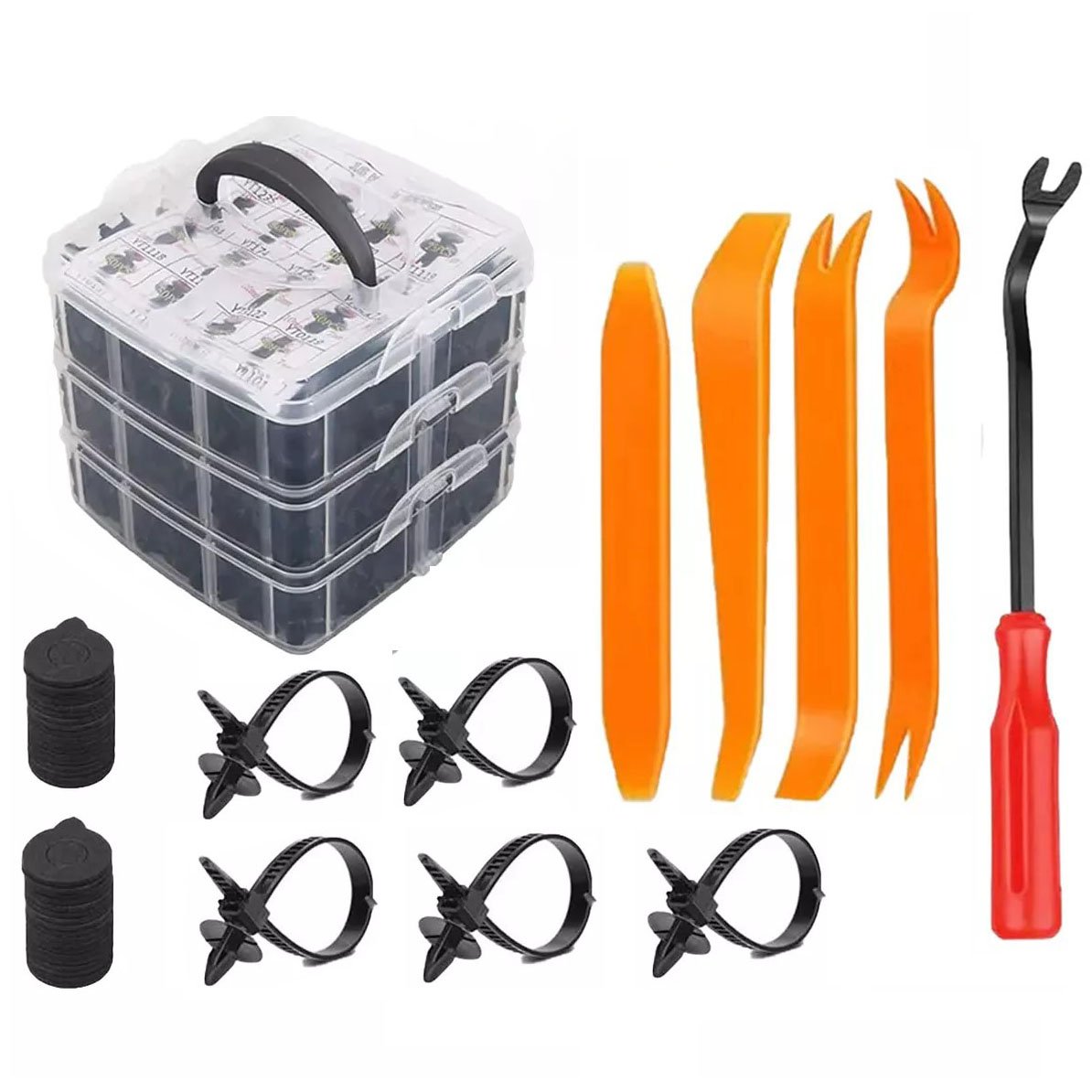 650 Pcs Universal Car Clips and Clip Car Fasteners Auto Fasteners & Plastic Clips Fasteners Bumper Set for Car and Automotive