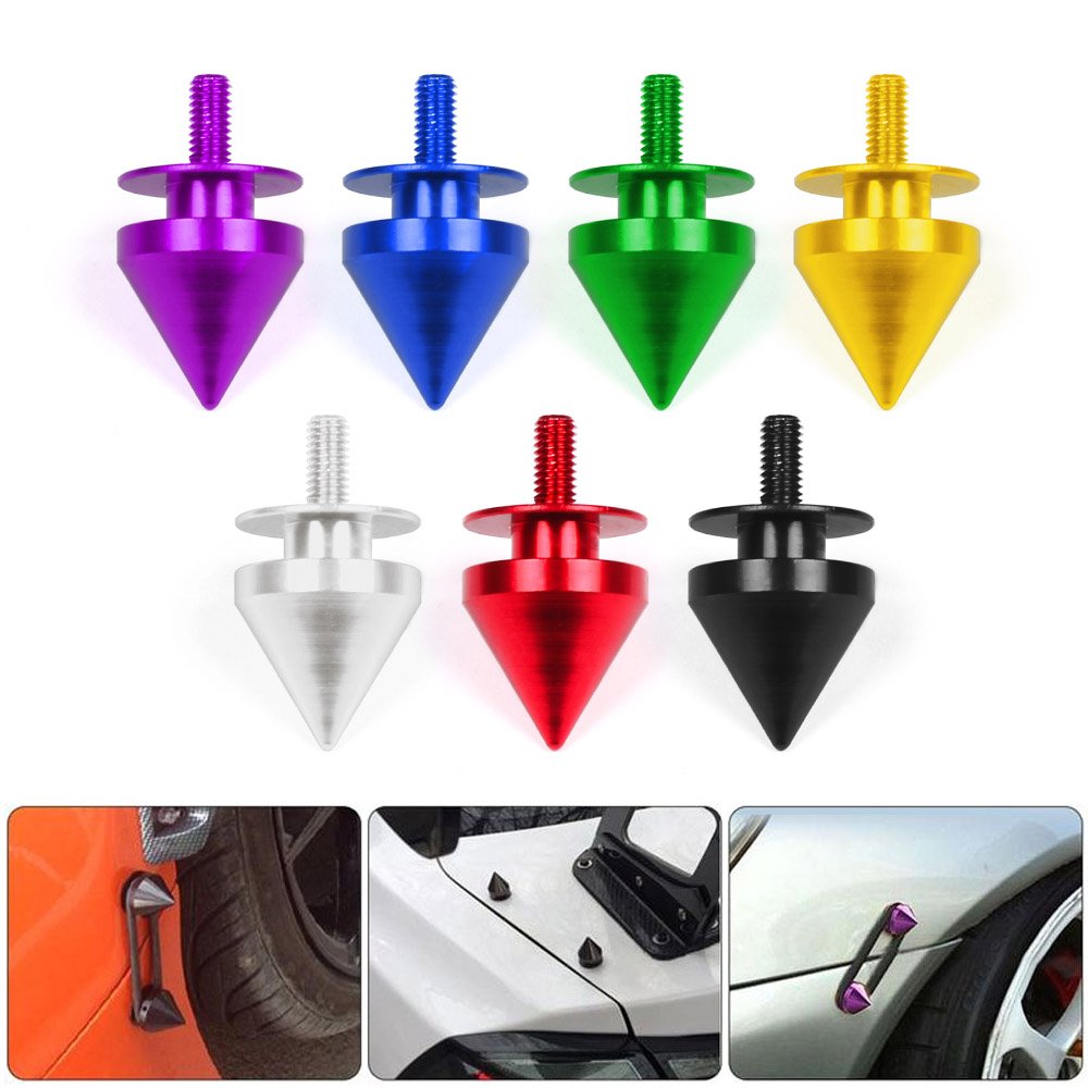 JDM Set Universal Car Auto Spike Front Bumper Hatch Lids Quick Release Fasteners Nuts Bolt Alloy Aluminum for Car Truck