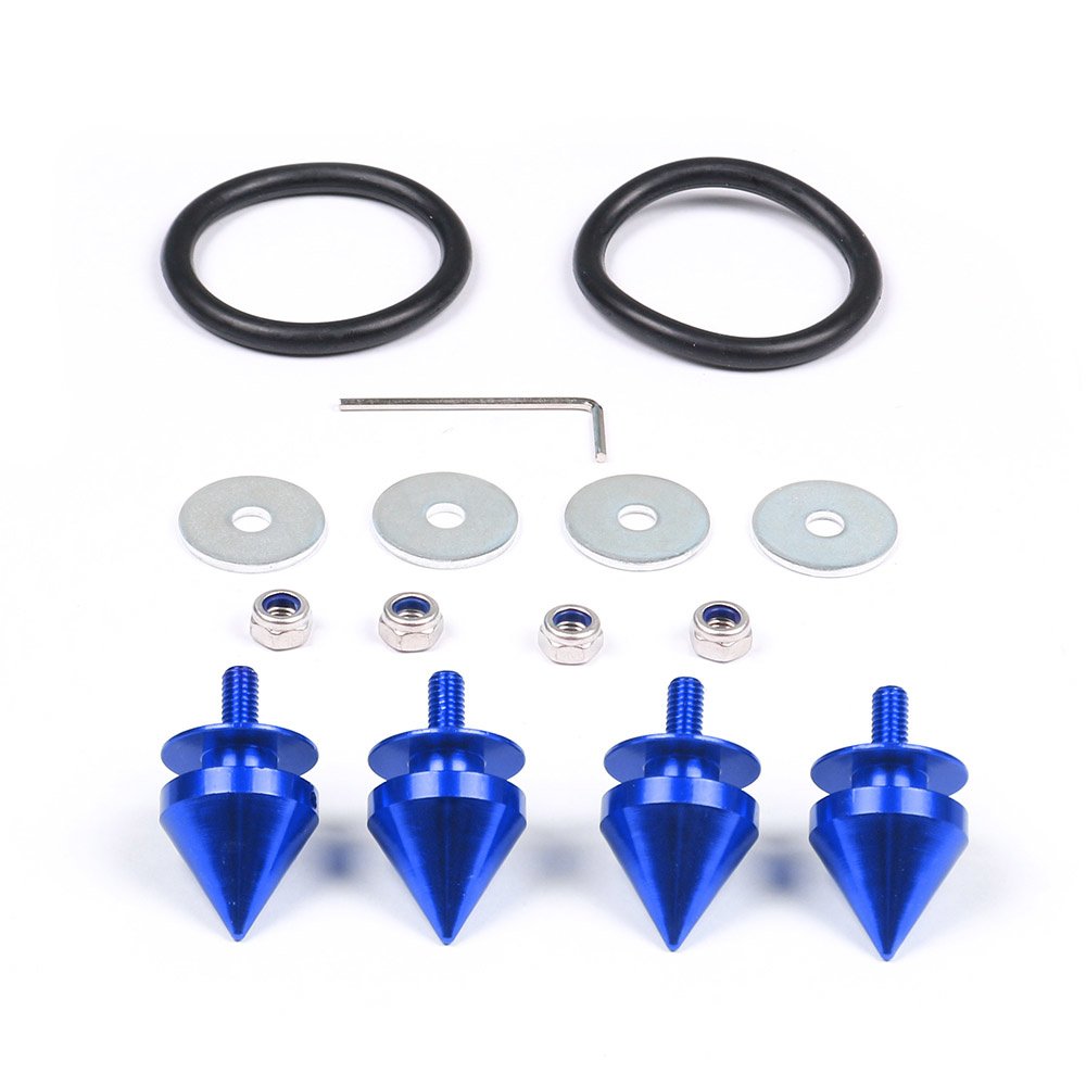 JDM Set Universal Car Auto Spike Front Bumper Hatch Lids Quick Release Fasteners Nuts Bolt Alloy Aluminum for Car Truck