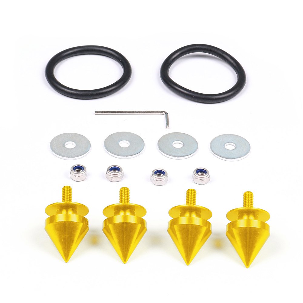 JDM Set Universal Car Auto Spike Front Bumper Hatch Lids Quick Release Fasteners Nuts Bolt Alloy Aluminum for Car Truck