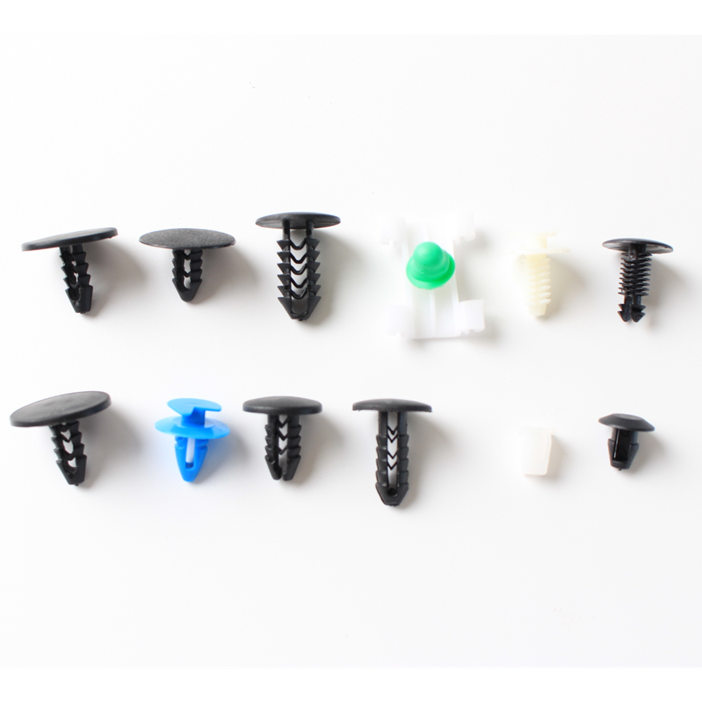 308x Auto Fastener Clips Mixed Car Body Push Pin Rivet Bumper Door Trim Panel Retainer Fastener Kit Plastic Clips for Fiat
