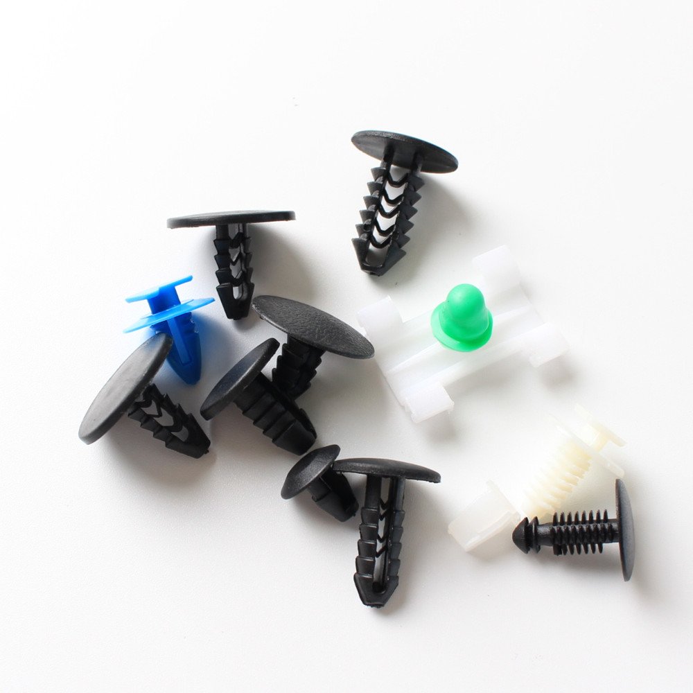308x Auto Fastener Clips Mixed Car Body Push Pin Rivet Bumper Door Trim Panel Retainer Fastener Kit Plastic Clips for Fiat