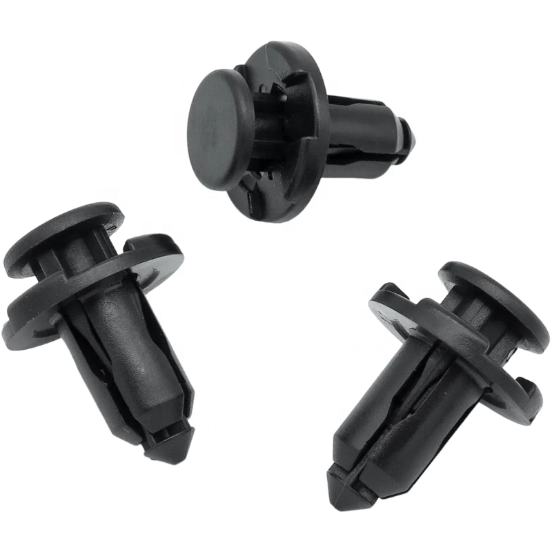 90917-0007 Black Customized Package Nylon POM PP Car Auto Automotive 10mm Push Fit Plastic Rivet Fastener And Retainers Clips