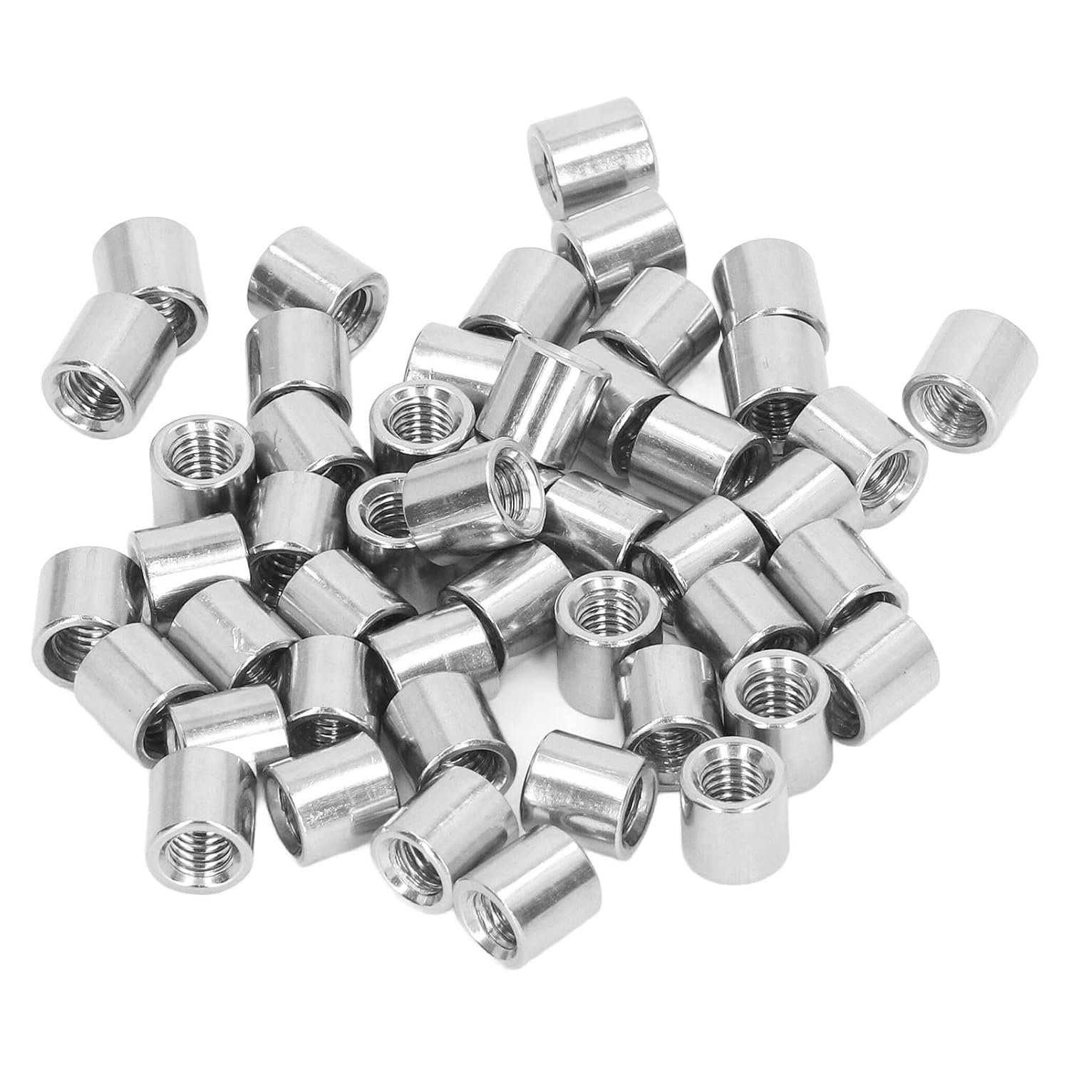 Long Rod Coupling Round Rod Nut Connector Zinc Plated Joint Nut Industrial Construction Fasteners