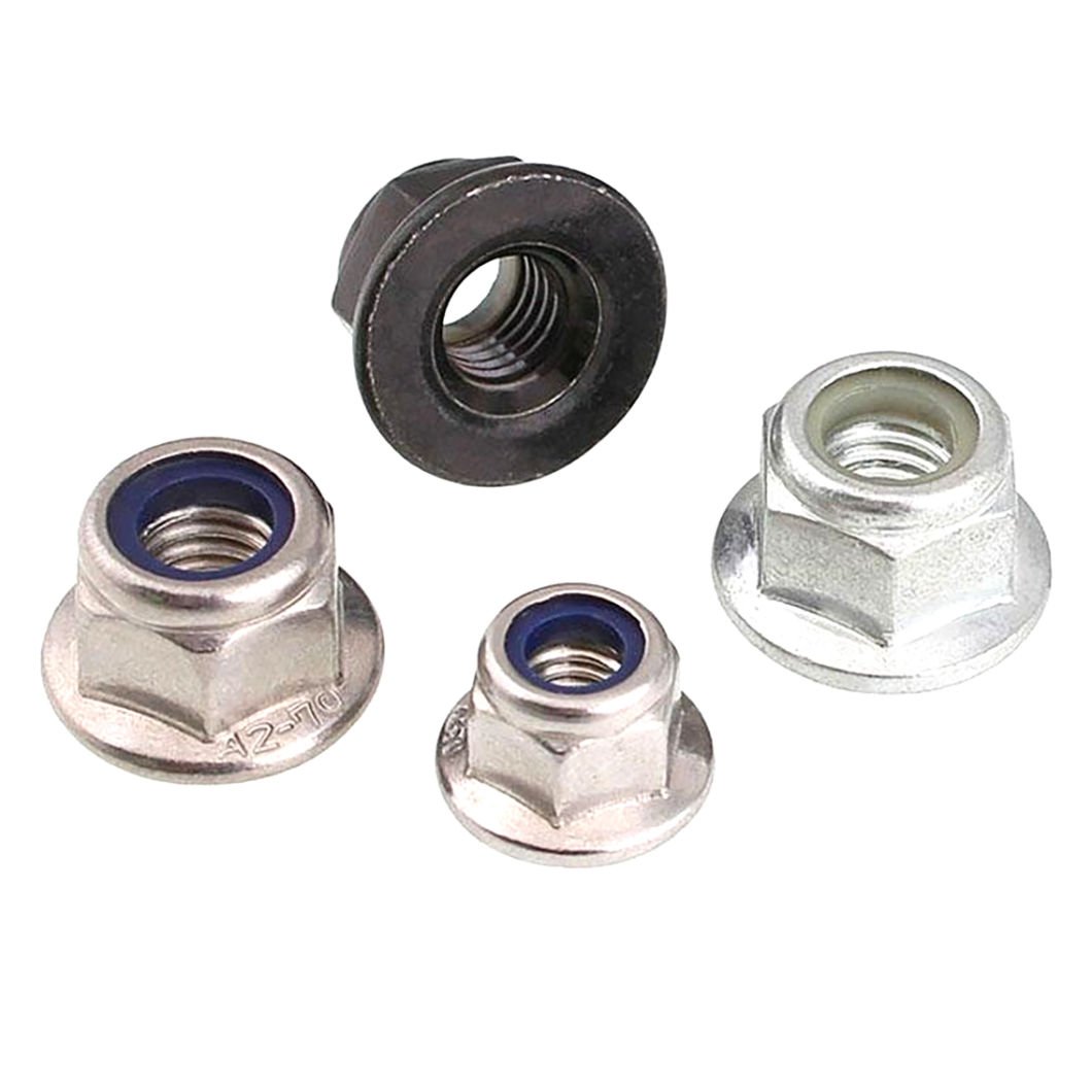 Factory Wholesale Car Fasteners M20 M16 Flange Nylonc DIN6923 Wheel Lock Nut