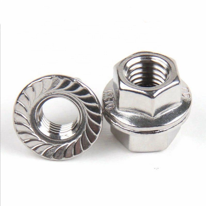 Factory Wholesale Car Fasteners M20 M16 Flange Nylonc DIN6923 Wheel Lock Nut
