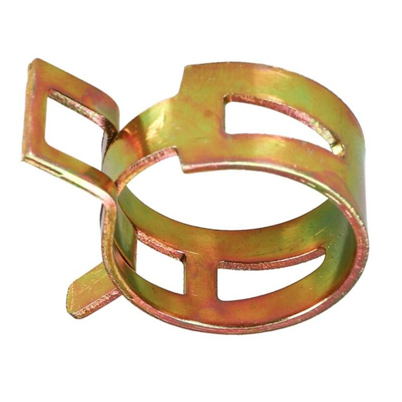 C0696 100pcs 6-22mm Double Wire Spring Clamp Fuel Pipe Hose Clamp Water Pipe Air Pipe Silicone Vacuum Hose Auto Fastener & Clip