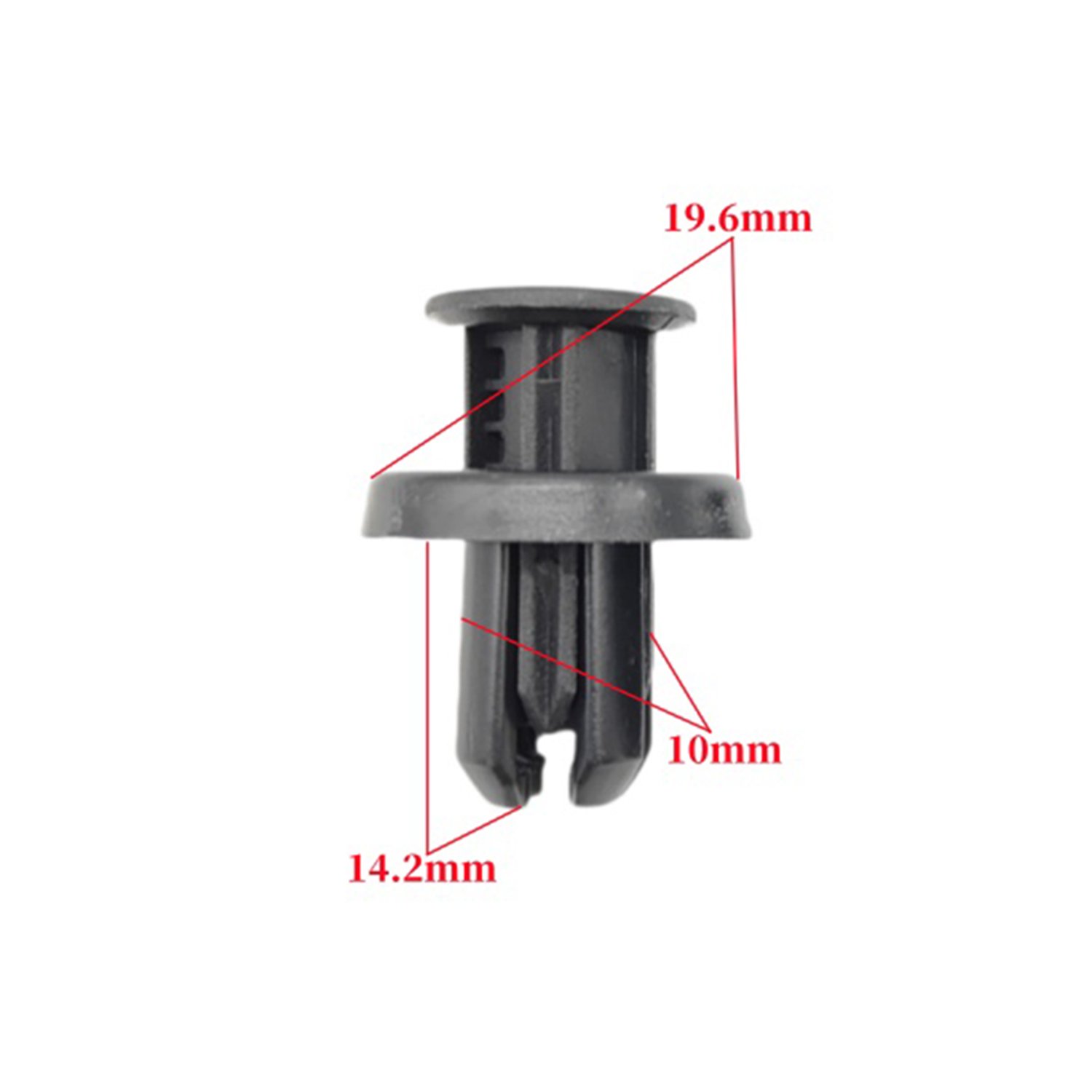 Auto Plastic Nylon Fasteners 10mm Push-Type Retainer Clips Fender Liner Clips Bumper Clip for Honda 91505-TM8-003