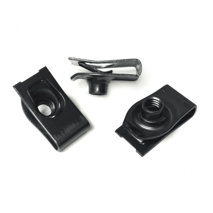 m4 m5 m6 m8 Hardware spring steel u joint clamp panel auto fastener & clip on nut for motorcycle