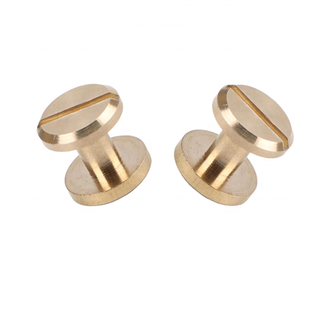 Dongguan Non-standard Custom Spring Radiator Knurled Step Screw Hand Step Fastening M3M4M5 Double Flat Brass Screw Buttons