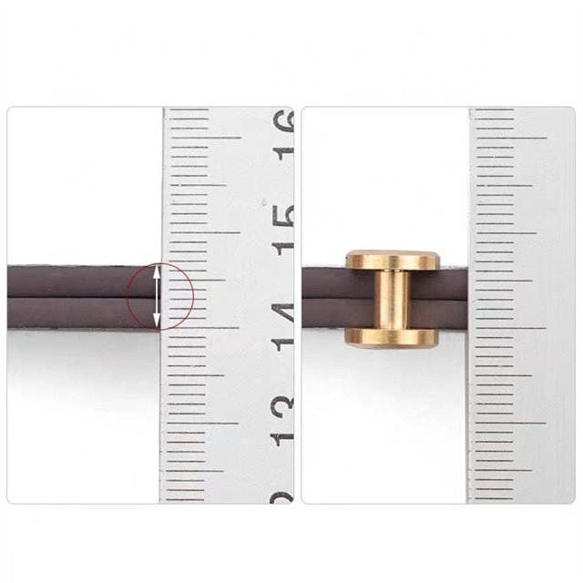 Dongguan Non-standard Custom Spring Radiator Knurled Step Screw Hand Step Fastening M3M4M5 Double Flat Brass Screw Buttons