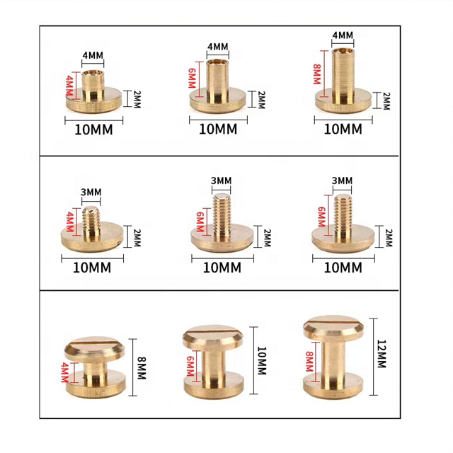 Dongguan Non-standard Custom Spring Radiator Knurled Step Screw Hand Step Fastening M3M4M5 Double Flat Brass Screw Buttons