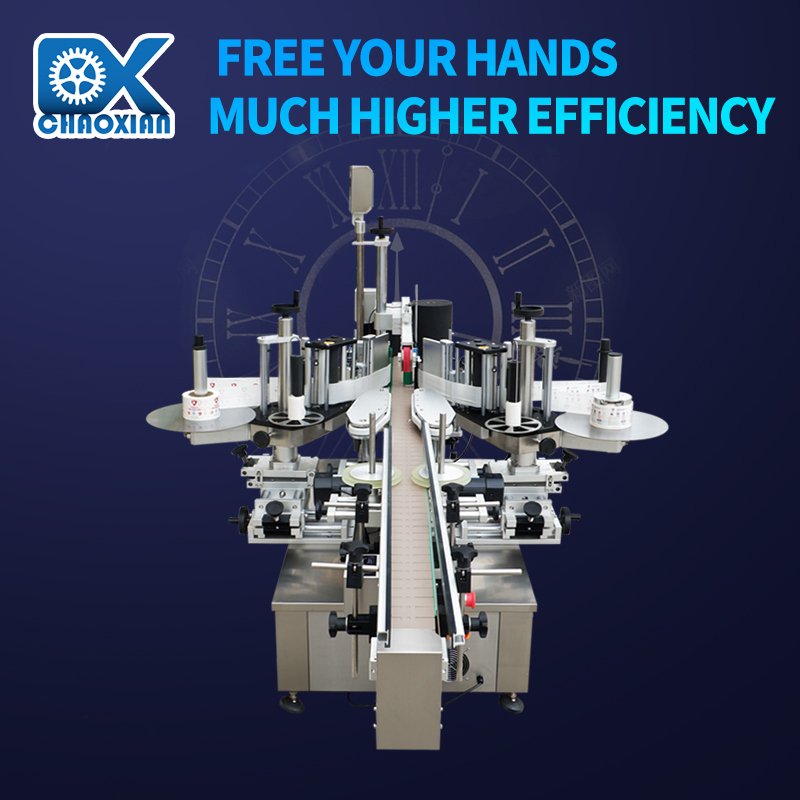 Plastic Transparent Body Oil Conditioner Wash Flat Shoulder Bottle Labelling Machine Flat Surface