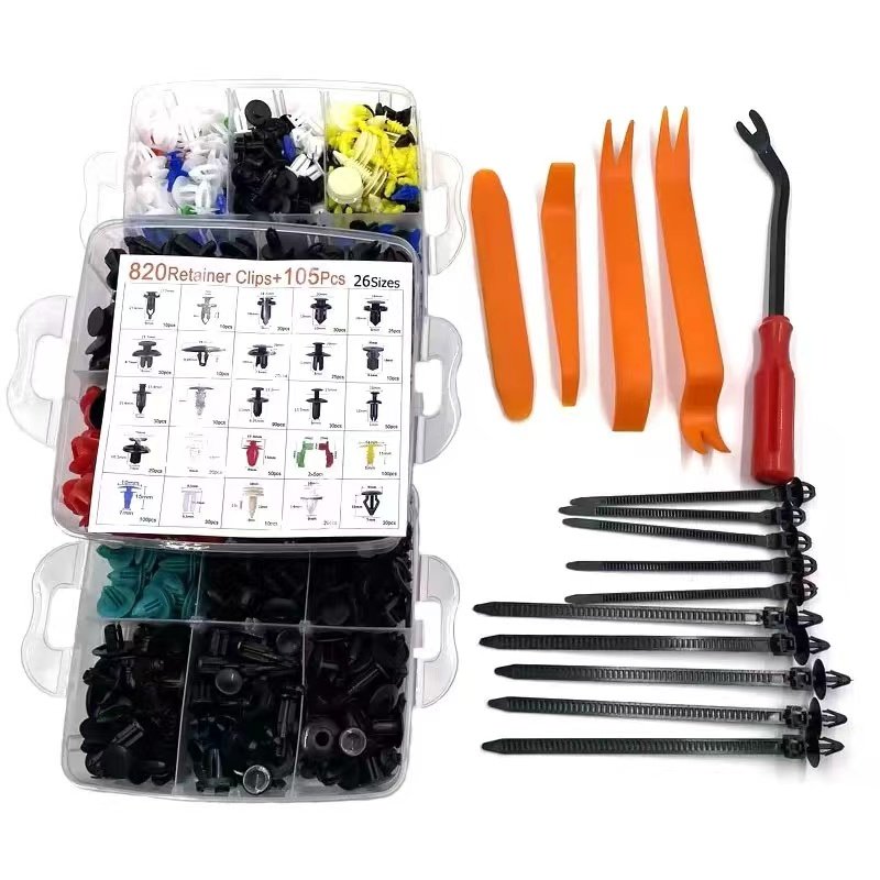 820PiecesCar ClipsFastenersScrewsBumpersInteriorsAutomotive PlasticsMixed General Purpose Plastics