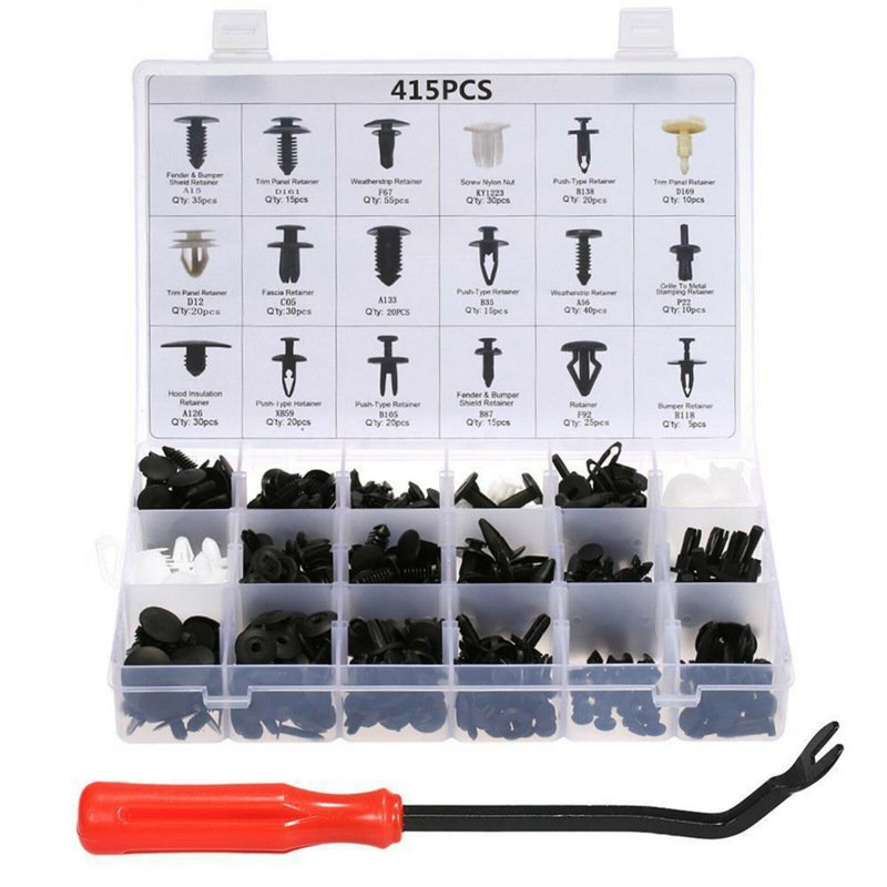 Factory Price Auto Body Parts 415Pcs Vehicle Bumper Clips Auto Fastener & Clip Universal Car Bumper Clips